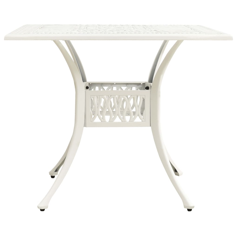 vidaXL 5 Piece Round Traditional Aluminum Bistro Set