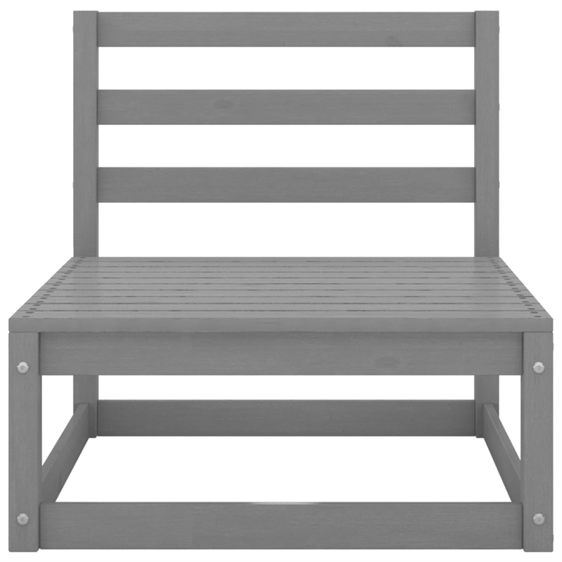 vidaXL 6 Piece Wood Garden Lounge Set in Gray
