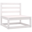 vidaXL Wood Small Garden Lounge Set in White