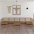 vidaXL Wood Medium Garden Lounge Set in Brown