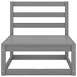vidaXL Wood Large Garden Lounge Set in Gray