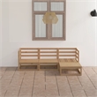 vidaXL Wood Garden Lounge Set in Brown