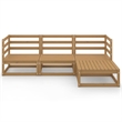 vidaXL Wood Garden Lounge Set in Brown