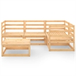 vidaXL 5 Piece Wood Small Garden Lounge Set in Natural