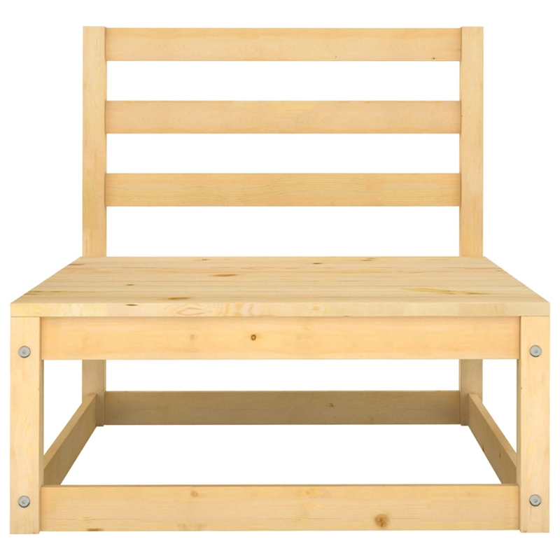 vidaXL 5 Piece Wood Small Garden Lounge Set in Natural