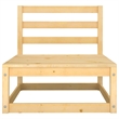 vidaXL 5 Piece Wood Small Garden Lounge Set in Natural