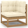 vidaXL Wood Garden Lounge Set in Brown