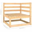 vidaXL 8 Piece Wood Large Garden Lounge Set