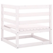 vidaXL 8 Piece Wood Large Garden Lounge Set in White