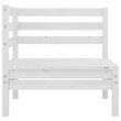 vidaXL Wood Garden Lounge Set in White