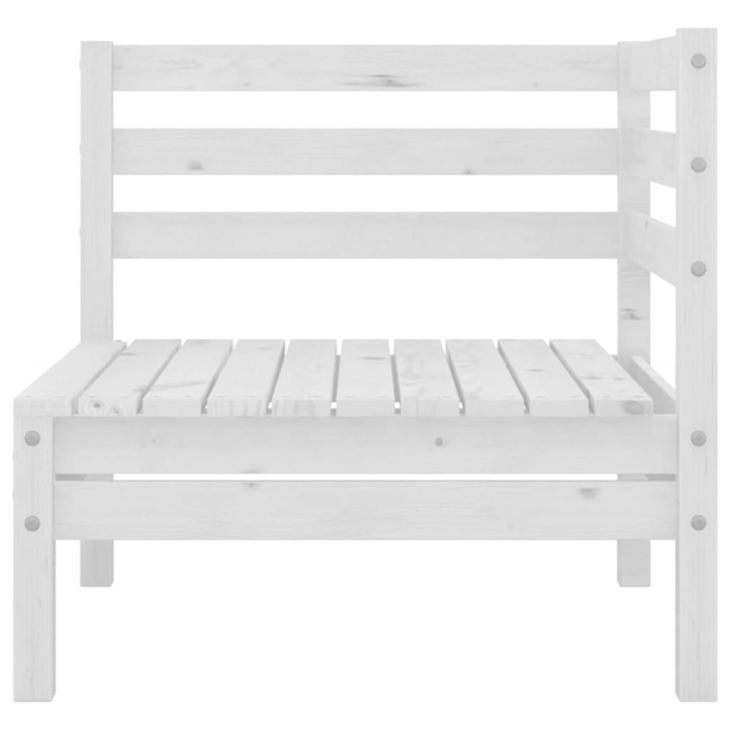 vidaXL Wood Garden Lounge Set in White