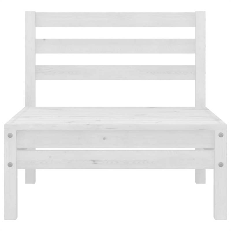 vidaXL Wood Garden Lounge Set in White