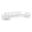 vidaXL Wood Garden Lounge Set in White