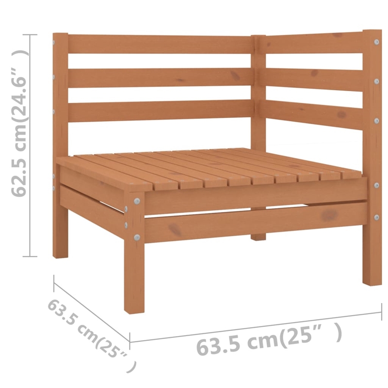vidaXL Wood Standard Garden Lounge Set in Brown