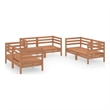 vidaXL Wood Standard Garden Lounge Set in Brown