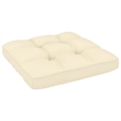 vidaXL Wood Garden Lounge Set in Brown/Cream