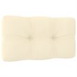 vidaXL Wood Garden Lounge Set in Brown/Cream