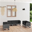 vidaXL 7 Piece Garden Lounge Set in Gray/Anthracite