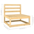 vidaXL 6 Piece Wood Medium Garden Lounge Set