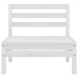 vidaXL 5 Piece Wood Small Garden Lounge Set in White