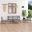 vidaXL 5 Piece Wood Garden Lounge Set in Gray