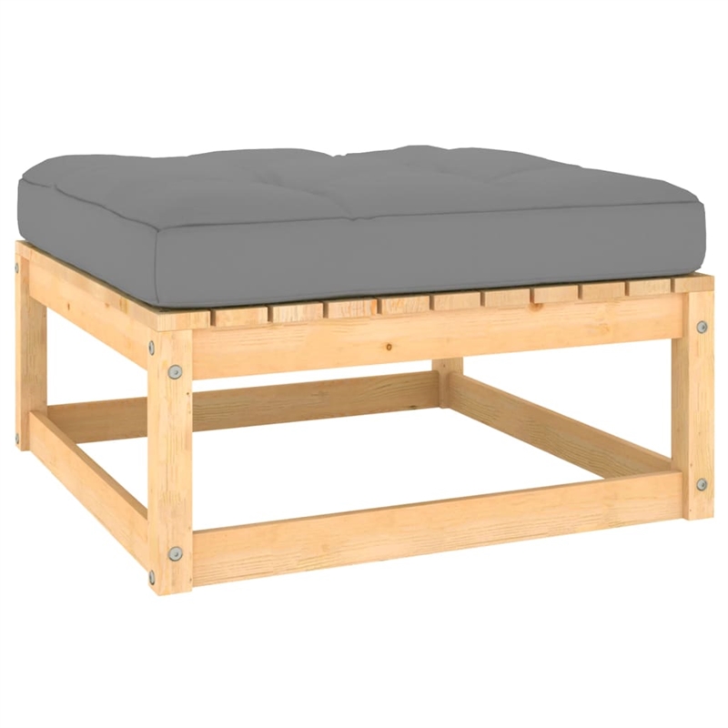 vidaXL 9 Piece Wood Garden Lounge Set in Natural