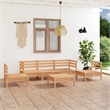 vidaXL Wood Large Garden Lounge Set in Natural