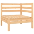 vidaXL Wood Large Garden Lounge Set in Natural