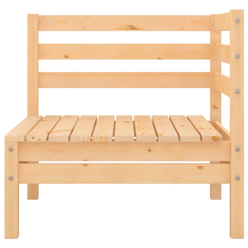 vidaXL Wood Large Garden Lounge Set in Natural