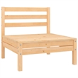 vidaXL Wood Large Garden Lounge Set in Natural