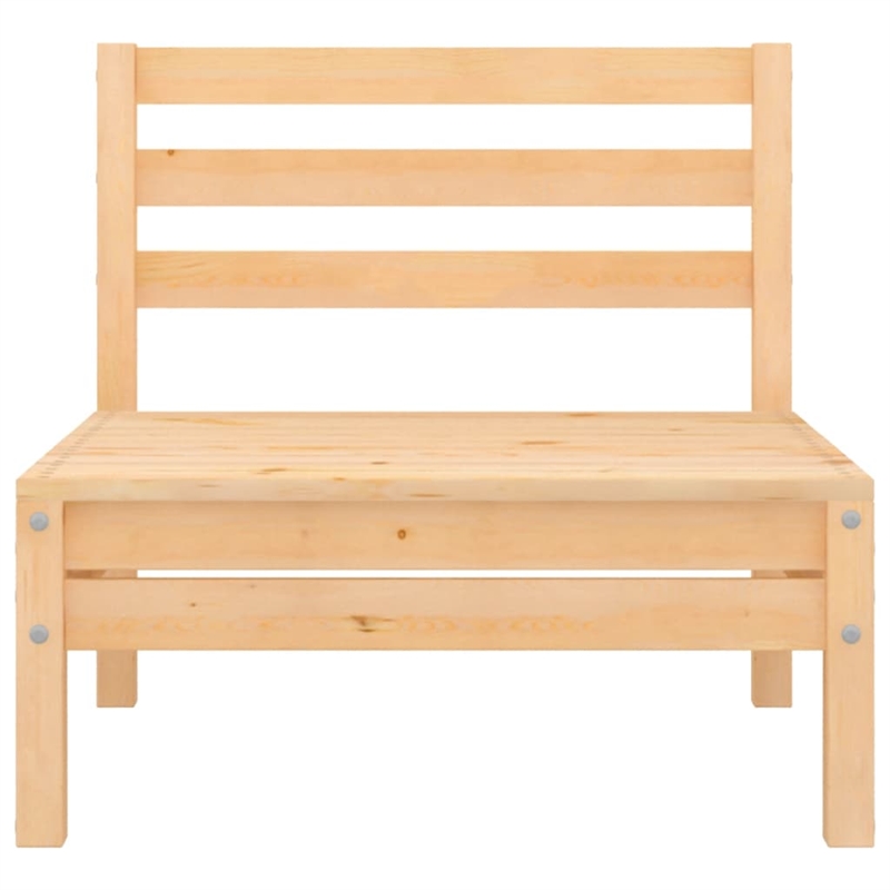 vidaXL Wood Large Garden Lounge Set in Natural