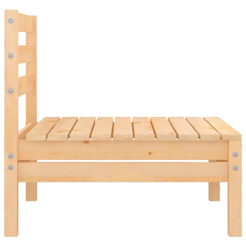 vidaXL Wood Medium Garden Lounge Set in Natural