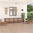 vidaXL Wood Medium Garden Lounge Set in Brown