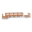 vidaXL Wood Medium Garden Lounge Set in Brown