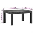 vidaXL 3 Piece Medium Garden Lounge Set in Anthracite