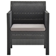 vidaXL 3 Piece Medium Garden Lounge Set in Anthracite