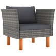 vidaXL 6 Piece Steel Garden Lounge Set in Gray