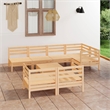 vidaXL Wood Medium Garden Lounge Set in Natural