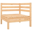 vidaXL Wood Medium Garden Lounge Set in Natural