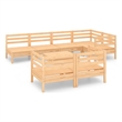 vidaXL Wood Medium Garden Lounge Set in Natural