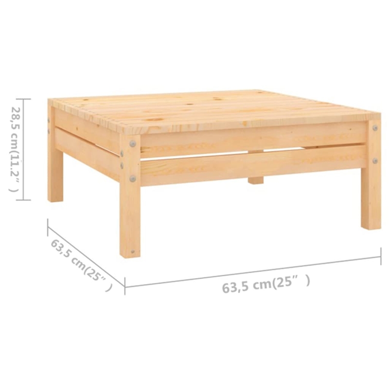 vidaXL Wood Medium Garden Lounge Set in Natural