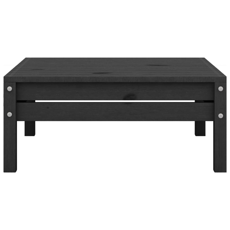 vidaXL Wood Garden Lounge Set in Black