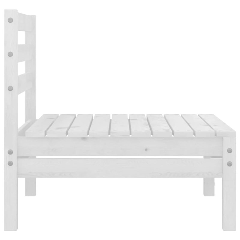 vidaXL Wood Garden Lounge Set in White