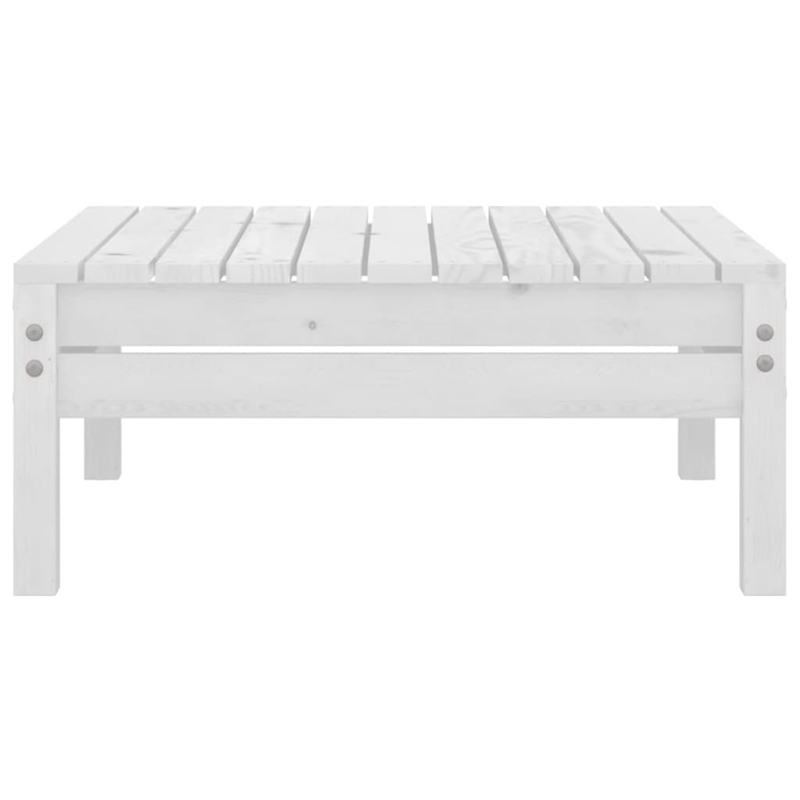 vidaXL Wood Garden Lounge Set in White
