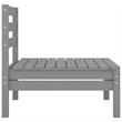 vidaXL Wood Large Garden Lounge Set in Gray