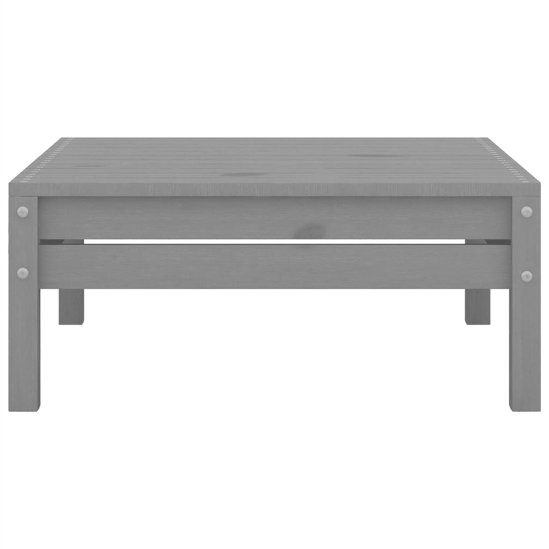 vidaXL Wood Large Garden Lounge Set in Gray
