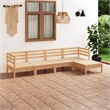 vidaXL 5 Piece Wood Small Garden Lounge Set in Natural