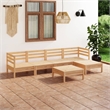 vidaXL Wood Medium Garden Lounge Set in Brown