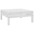 vidaXL 11 Piece Wood Large Garden Lounge Set in White