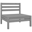 vidaXL 11 Piece Wood Large Garden Lounge Set in Gray
